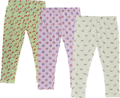 IndiWeaves Capri For Girls Casual Printed Cotton Blend(Multicolor Pack of 3)