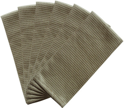 Flipkart SmartBuy Cotton Self Checks Brown Cloth Napkins(6 Sheets)