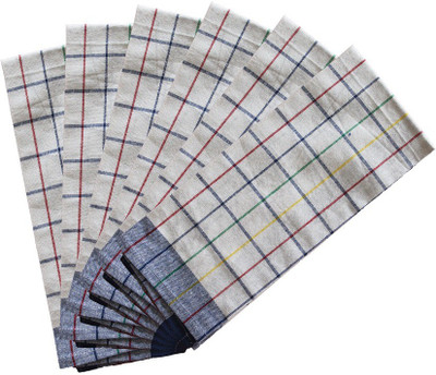 Flipkart SmartBuy Cotton Checkered Multicolor Cloth Napkins(6 Sheets)