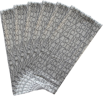 Flipkart SmartBuy Cotton Printed Grey Cloth Napkins(6 Sheets)