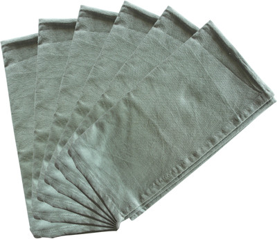 Flipkart SmartBuy Cotton Plain Grey Cloth Napkins(6 Sheets)