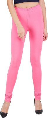 SPIFFY Churidar  Western Wear Legging(Pink, Solid)