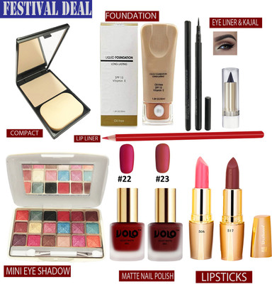 Volo All In One MakeUp Kit For festive Season A10(Pack of 10)