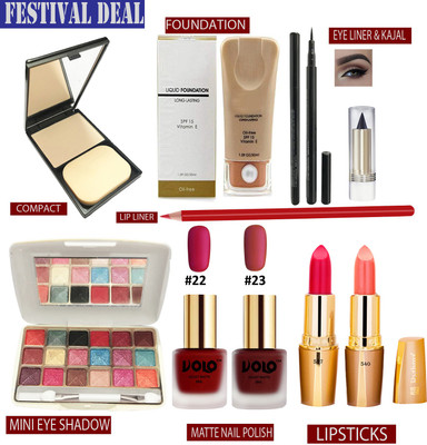 Volo All In One MakeUp Kit For festive Season A77(Pack of 10)