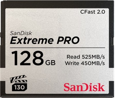 SanDisk Extreme Pro 128 Compact Flash Class 10 525 Mbps  Memory Card