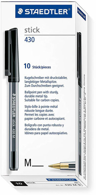 2% OFF on STAEDTLER Medium - Transparent Body Ball Pen(Pack of 10, Black) 2% OFF on STAEDTLER Medium - Transparent Body Ball Pen(Pack of 10, Black)