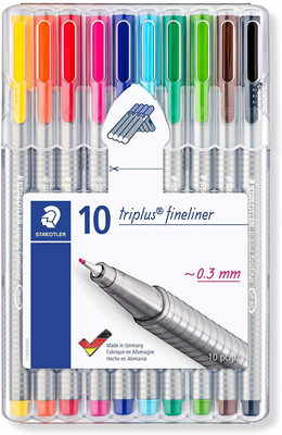 5% OFF on STAEDTLER Triplus Tip Desktop Fineliner Pen(Pack of 10, Multicolor) 5% OFF on STAEDTLER Triplus Tip Desktop Fineliner Pen(Pack of 10, Multicolor)