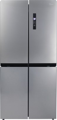 Midea 544 L Frost Free French Door Bottom Mount Refrigerator with Four Door(Silver, MRF5520MDSSF)