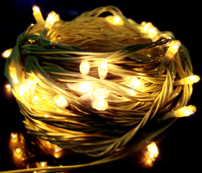 Ascension 28 LEDs 10 m Yellow Steady String Rice Lights(Pack of 4)