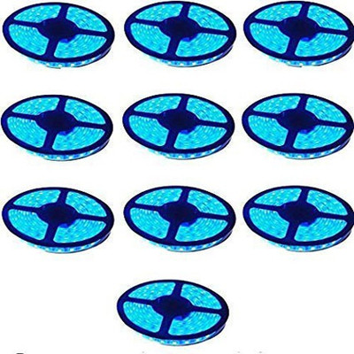 Online Generation 1000 LEDs 5 m Blue Color Changing, Flickering, Steady String Rice Lights(Pack of 10)