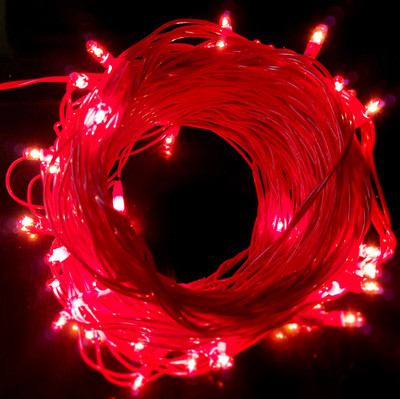Ascension 28 LEDs 10 m Red Steady String Rice Lights(Pack of 11)