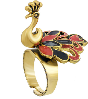 Dzinetrendz Brass Gold Plated Ring