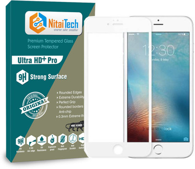 NitaiTech Edge To Edge Tempered Glass for Apple iPhone 6s(Pack of 1)