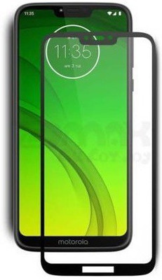 DSCASE Edge To Edge Tempered Glass for MOTO G7 POWER(Pack of 1)
