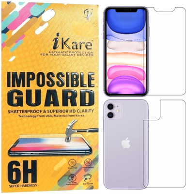 iKare Front and Back Screen Guard for Apple iPhone 11(Pack of 2)