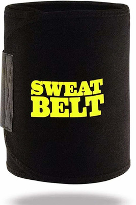 CONSONANTIAM Waist Support Belt Sweat Waist Trimmer Fat Burner Exercise Slimming Belt Abdominal Belt(Black)