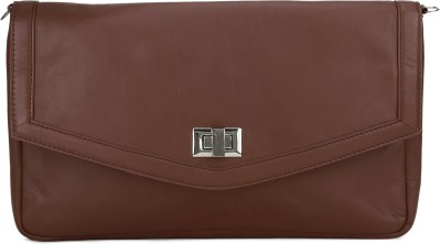 SATYA PAUL Brown Sling Bag Cognac Purse