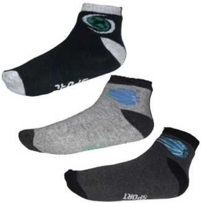 RAJAVI Men & Women Color Block Mid-Calf/Crew(Pack of 3)