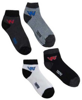 RAJAVI Men & Women Color Block Mid-Calf/Crew(Pack of 4)