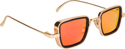 Farenheit Rectangular Sunglasses(Red)