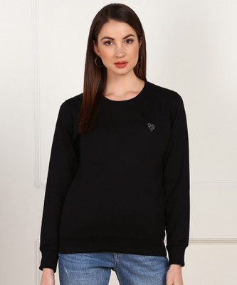 Breil By Fort Collins Full Sleeve Solid Women Sweatshirt