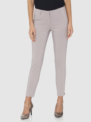 VERO MODA Regular Fit Women Grey Trousers