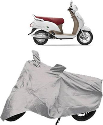 AutoRash Two Wheeler Cover for Universal For Bike(Silver)