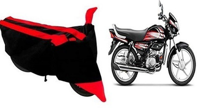 Frap Two Wheeler Cover for Hero(HF Deluxe, Red, Blue)