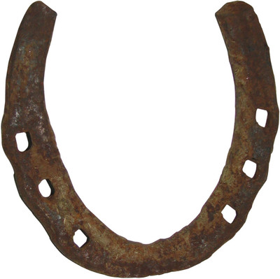 Himshikhar original Black Horse Shoe Ghode ki Naal Restrictive Of Evil Sight Iron Yantra(Pack of 1)