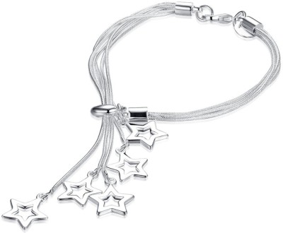 Shayna Alloy Silver Coated Bracelet