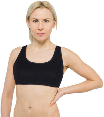IndiRocks Women Training/Beginners Non Padded Bra(Black)