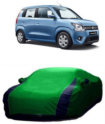 AAMANG Car Cover For Maruti Suzuki WagonR (With Mirror Pockets)(Green)