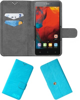 ACM Flip Cover for Gionee F103 (3gb)(Blue, Cases with Holder, Pack of: 1)