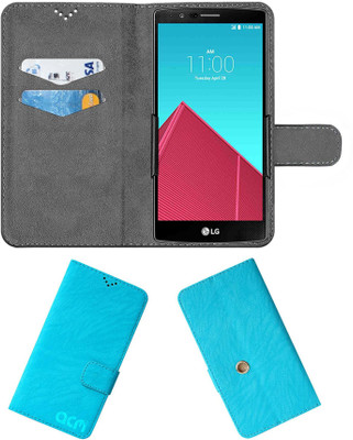 ACM Flip Cover for Lg G4 H818n(Blue, Cases with Holder, Pack of: 1)