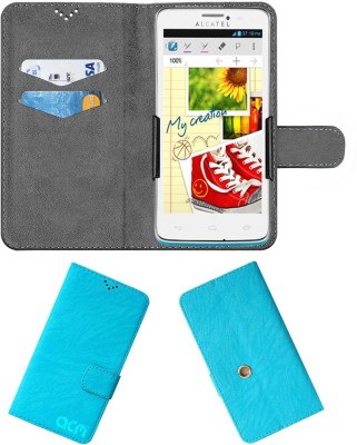 ACM Flip Cover for Alcatel Ot8000d One Touch Scribe(Blue, Cases with Holder, Pack of: 1)