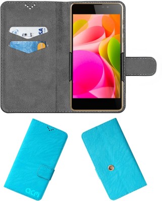 ACM Flip Cover for Intex Aqua Power 4g(Blue, Cases with Holder, Pack of: 1)