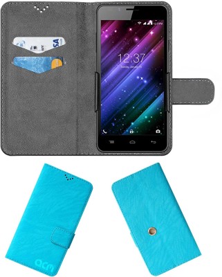 ACM Flip Cover for Intex Cloud Style 4g Hd(Blue, Cases with Holder, Pack of: 1)