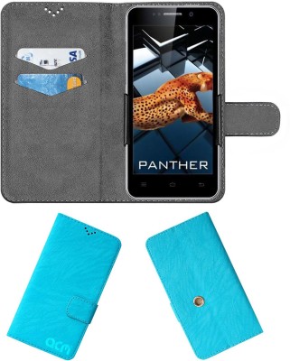 ACM Flip Cover for Iball Andi 5k Panther(Blue, Cases with Holder, Pack of: 1)