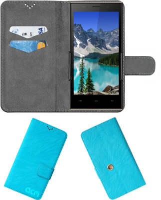 ACM Flip Cover for Spice Flo 6150(Blue, Cases with Holder, Pack of: 1)
