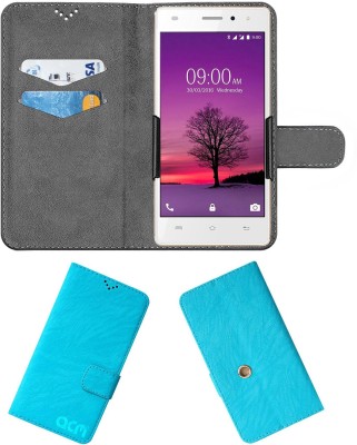 ACM Flip Cover for Lava A72 4g(Blue, Cases with Holder, Pack of: 1)