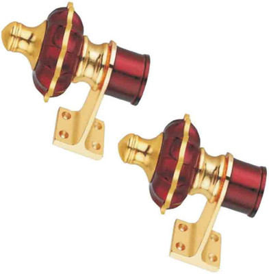 GROWNIX Maroon Rod Rail Bracket Metal(Pack of 2)