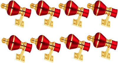 GROWNIX Red Rod Rail Bracket Metal(Pack of 8)