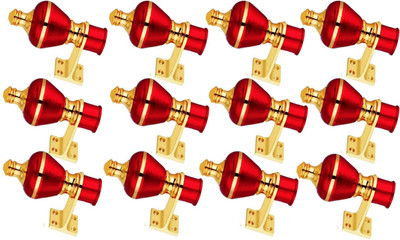 GROWNIX Red Rod Rail Bracket Metal(Pack of 12)