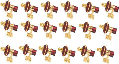 GROWNIX Maroon Rod Rail Bracket Metal(Pack of 18)