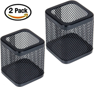 PANKU 1 Compartments Iron Desk Organisers(Black)