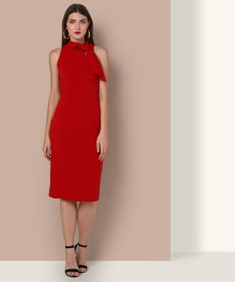 Avirate Women Bodycon Red Dress