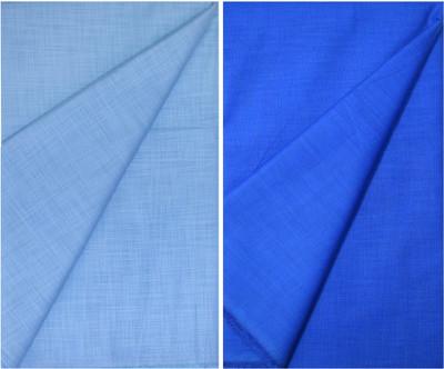 KUNDAN SULZ GWALIOR Cotton Blend Self Design Shirt Fabric