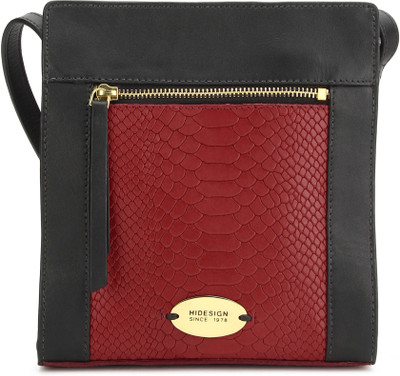 Hidesign Women Red, Black Sling Bag