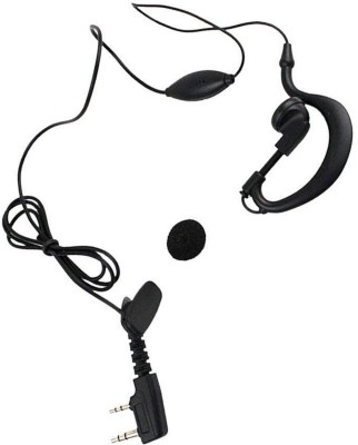 Inext 2-pin K Type Hanging Earphone with Microphone Wired Headset(Black, In the Ear)