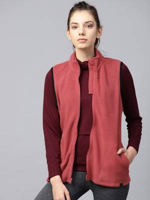 HRX by Hrithik Roshan Sleeveless Self Design Women Jacket Price History